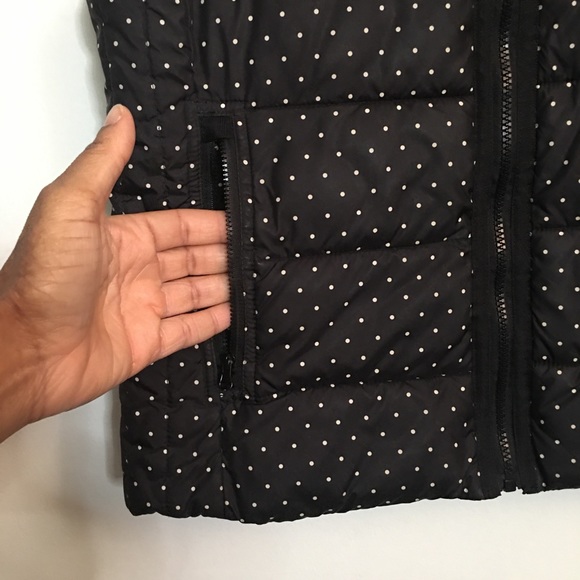 Laura Scott Polka Dot Puffer Vest: Size Small - Picture 3 of 7